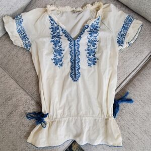 Vintage- St. John's Bay Embroidered Cross Stitched Tunic